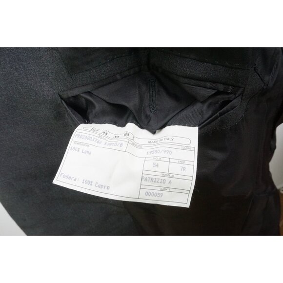 Isaia Patrizio Gray Wool 2 Pc Suit Jacket Pants Sz 44R Brand New - Picture 9 of 11